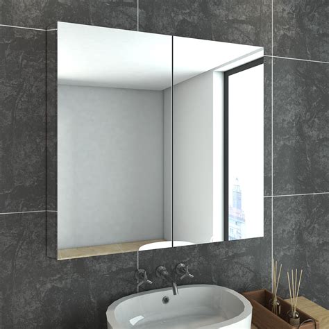 stainless steel mirror cabinet|non mirrored bathroom wall cabinets.